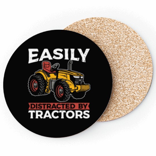 Harvester Easily Distracted By Agriculture Machine Coasters