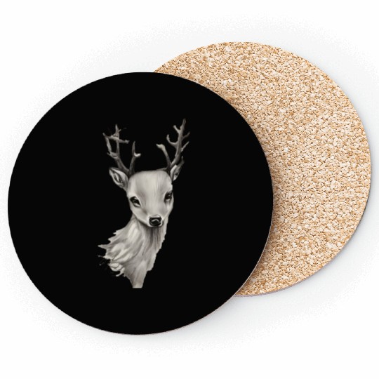 Cute fantasy deer animal Coasters