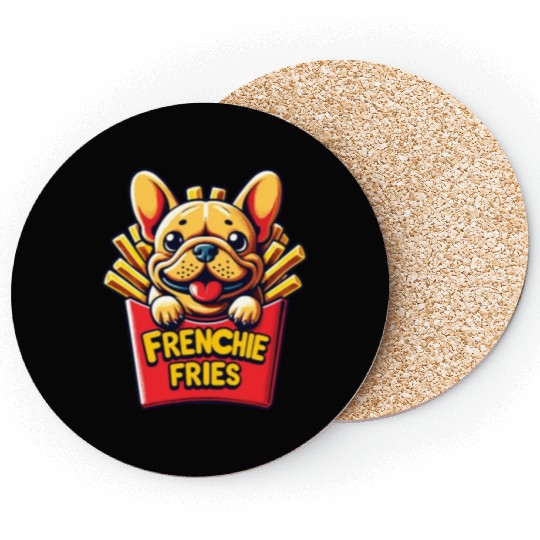 Frenchie Fries - Cute French Bulldog Fries Coasters