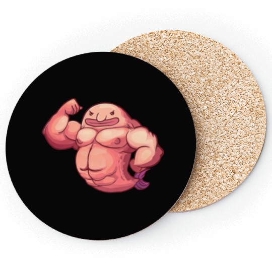 Funny Fitness Gym Workout Blobfish Coasters