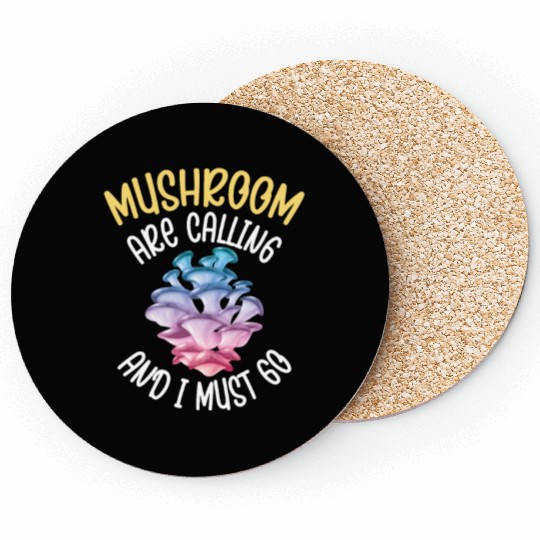 Funny Mushroom Hunting Fungi Mycologist Hiking Coasters