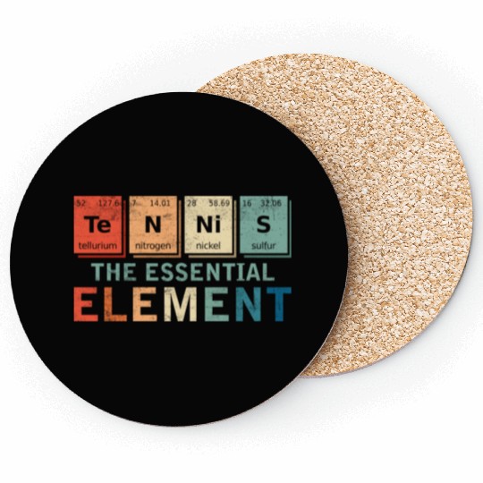 Tennis The Essential Element Racket Sport Player Coasters