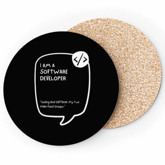 Proud Software Developer Coasters - Embrace Expertise