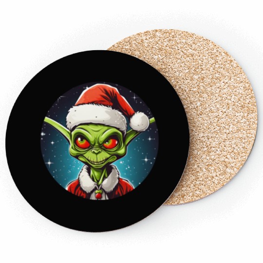 Alien Christmas Coasters