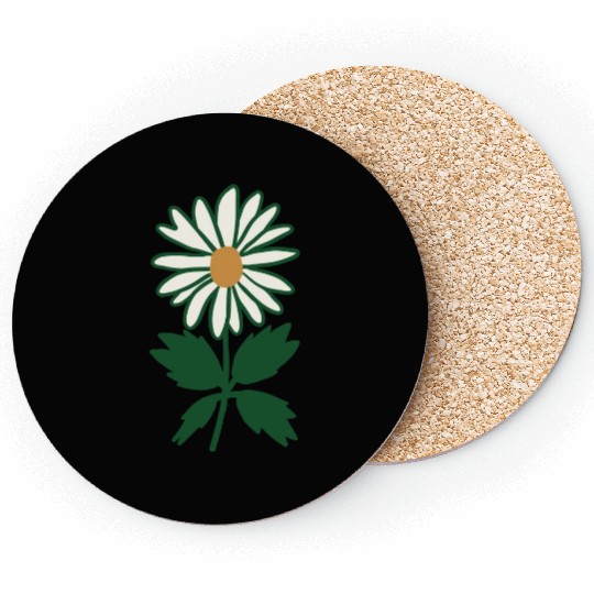 Daisy Vector 3 Colors Coasters