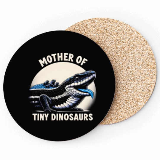 Lizard Collector Reptile Lover Blue Tongue Skink Coasters