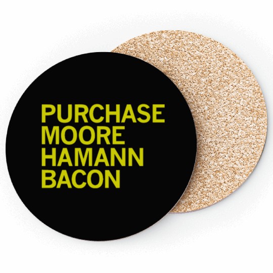 Purchase Moore Hamann Bacon Coasters lowa Players