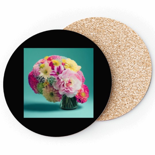 Default flowers brains spring 0 Coasters