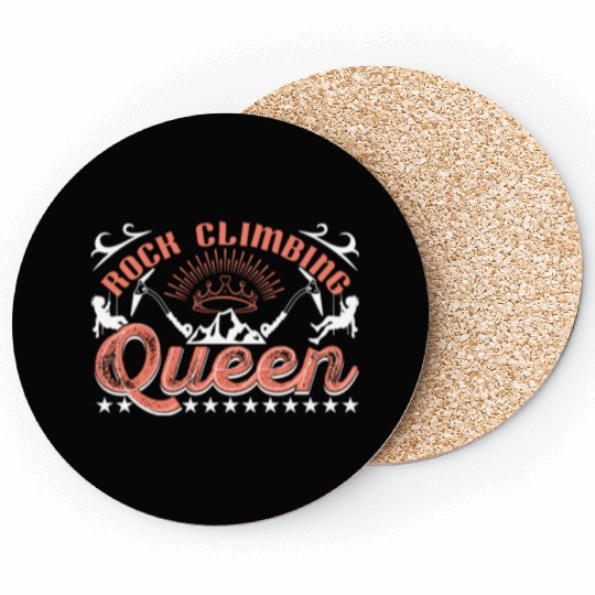 Rock Climbing Queen Coasters