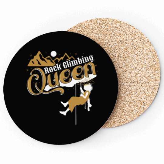 Rock Climbing Queen Coasters