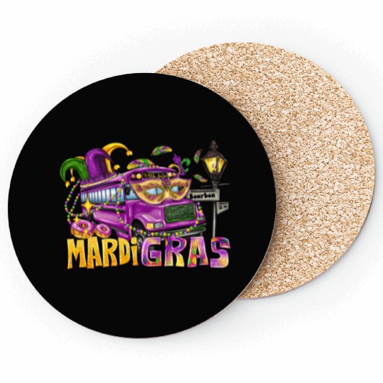 Mardi Gras Coasters