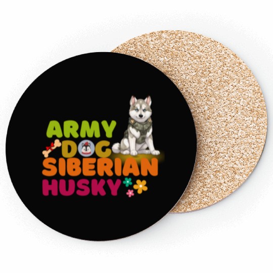 Siberian Husky Dog Husky Dog Lovers Coasters