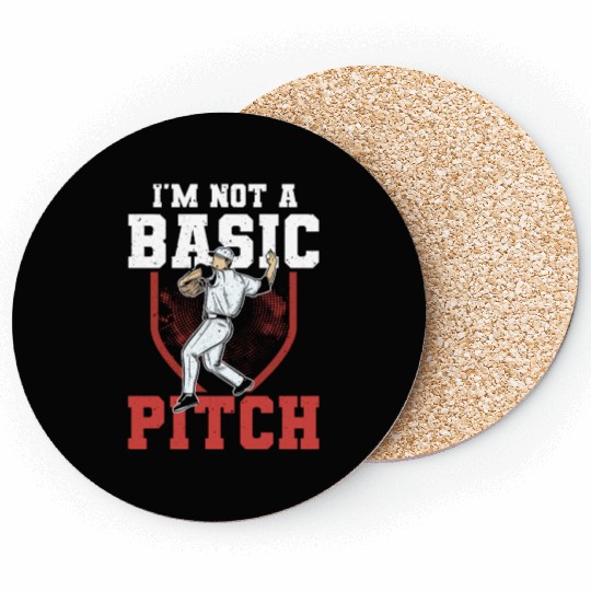 Funny Baseball Pitcher Coasters