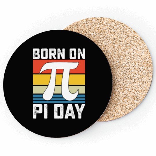 Born On Pi Day Birthday Math Mathematics Coasters