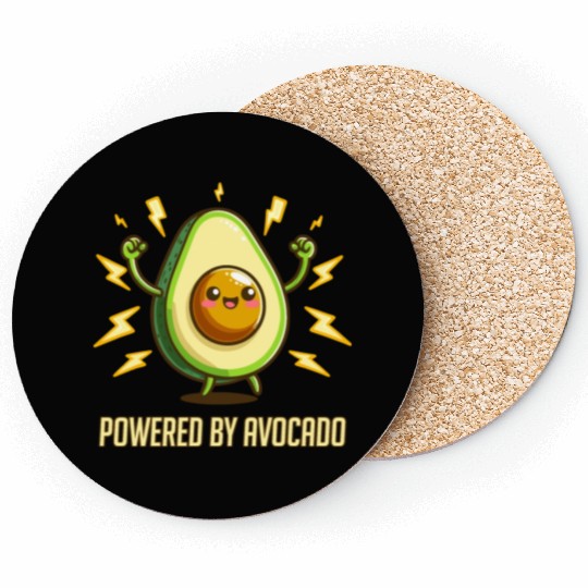 Powered By Avocado Coasters