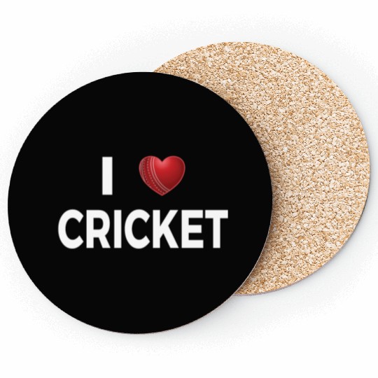 I Love Cricket Coasters