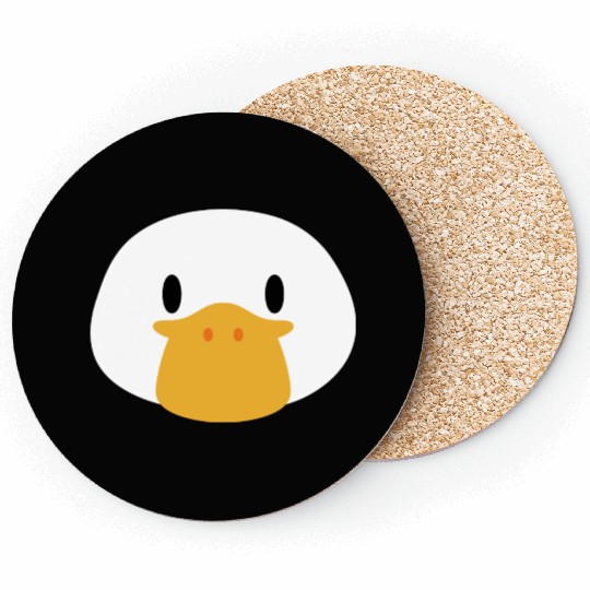 Duck Face Funny Goose Cute Animal Ducky Honk Bird Coasters
