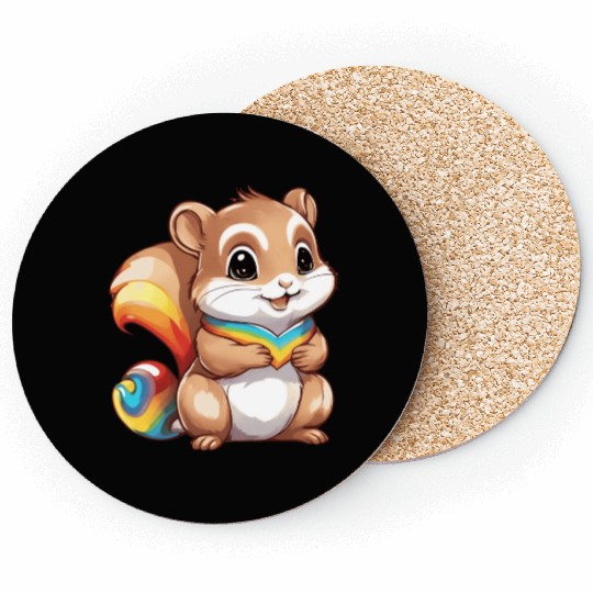 Cute Squirrel Coasters