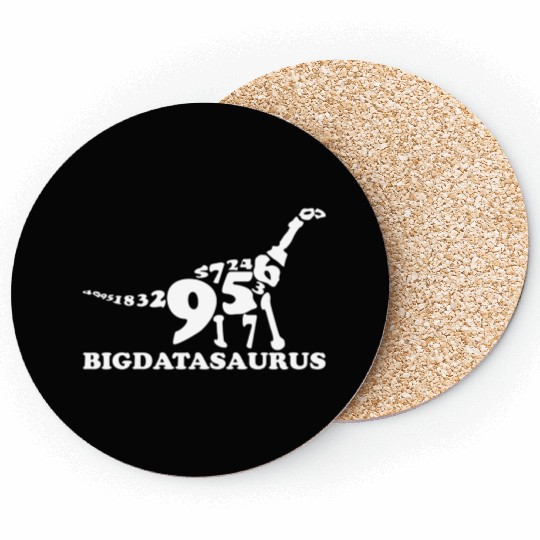 Big Data Dinosaur Machine Learning Data Analyst Coasters