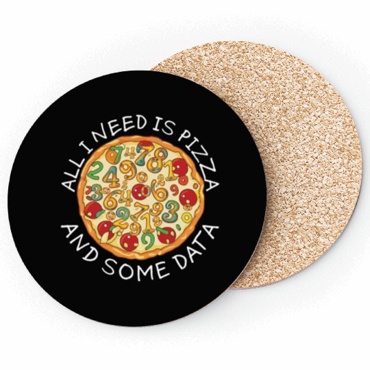 Big Data Pizza Scientist Analyst Machine Coasters