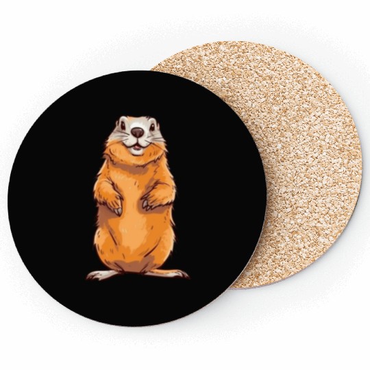 Groundhog Marmot for a Marmot lover groundhog fan Coasters