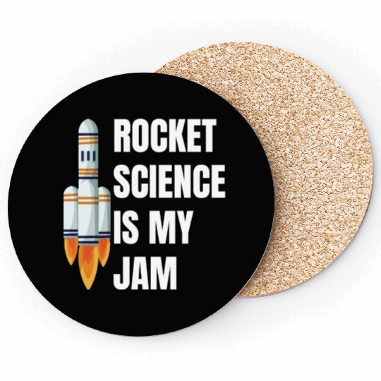 Rocket Science is My Jam Funny Science Astronomy Coasters