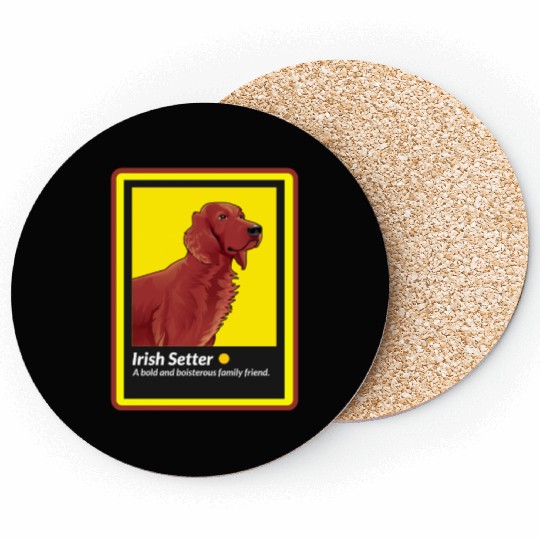 Irish Setter Dog Love Dog Mom Irish Setter Owner Coasters