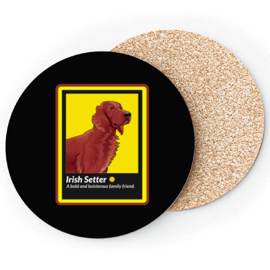 Irish Setter Dog Love Dog Mom Irish Setter Owner Coasters