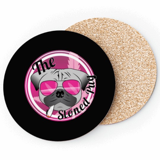 The Stoned Pug Coasters