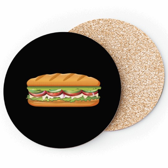 Subway Sandwich Design Coasters