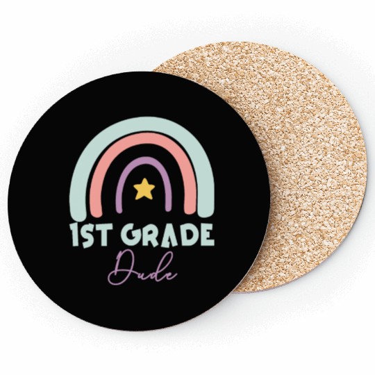 Kindergarten Teacher Funny Student 1st Graduation Coasters