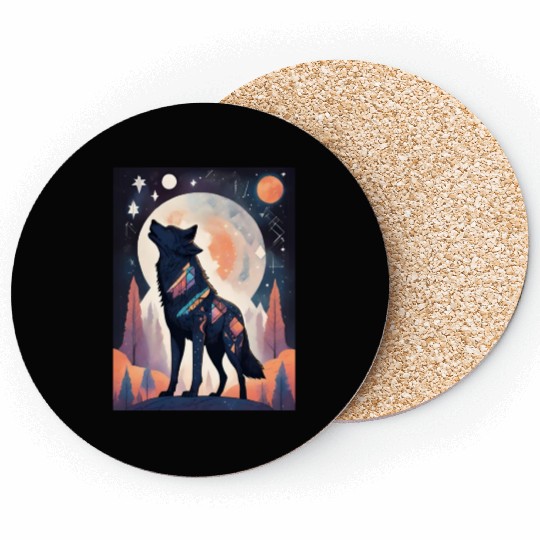 Dreamy Fox Constellation Coasters