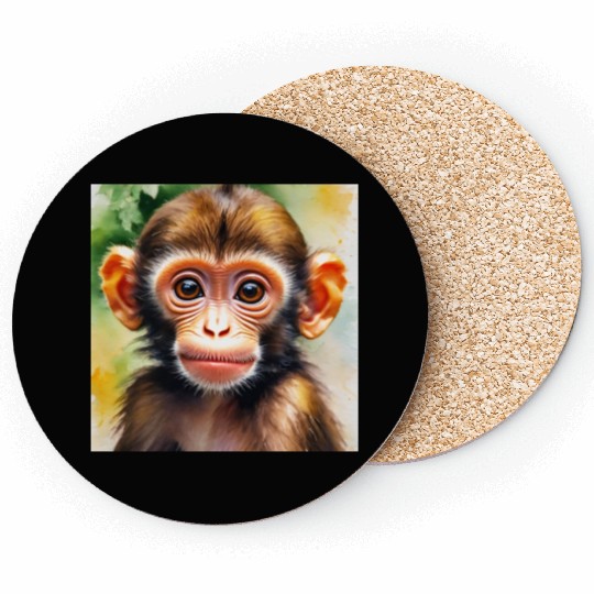Monkey Cute Funny Cool Coasters