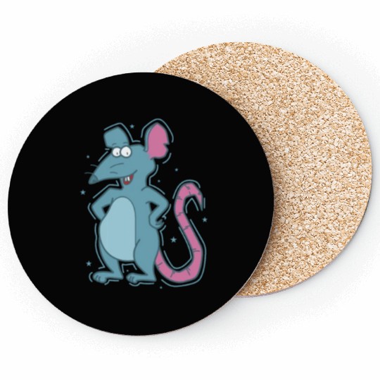 Proud Rat Pet Rodent Coasters