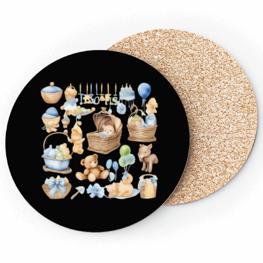 Newborn clipart Coasters