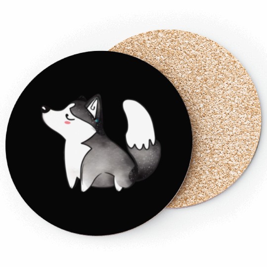 Stubborn Husky Coasters