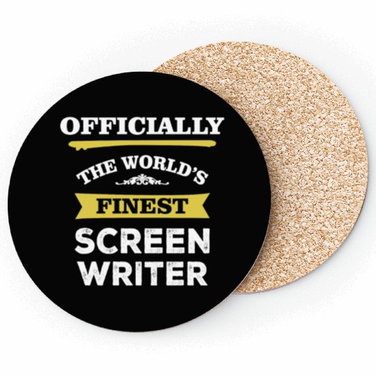 The World's Finest Screen Writer Coasters