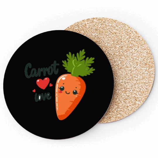Carrot Love Coasters