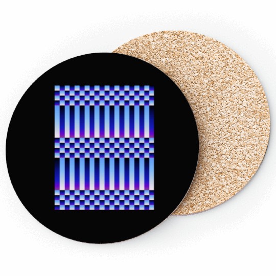 Daybreak and Nightfall (Checkers and Stripes) Coasters