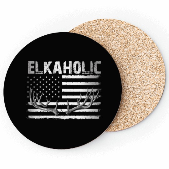 Elk Hunting Elkaholic Hunters Coasters
