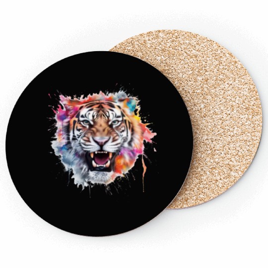Grafitti Tiger Coasters