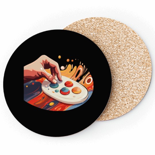 Painting with knobs - Music production Coasters