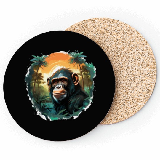 Happy monkey Coasters