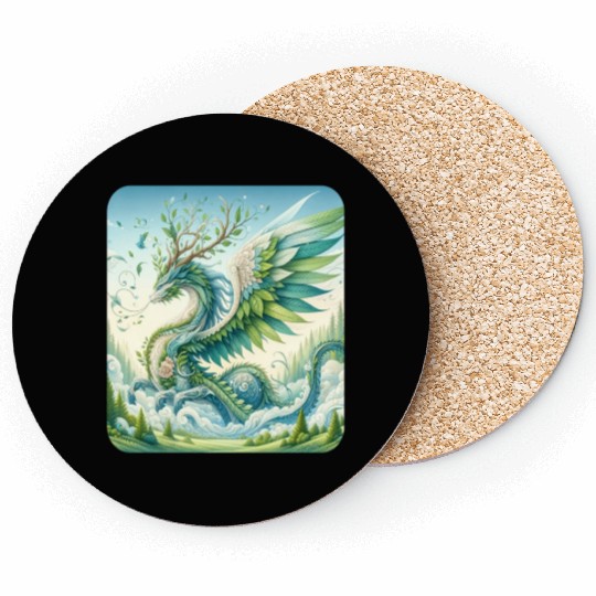 Nature Elemental Dragon Coasters