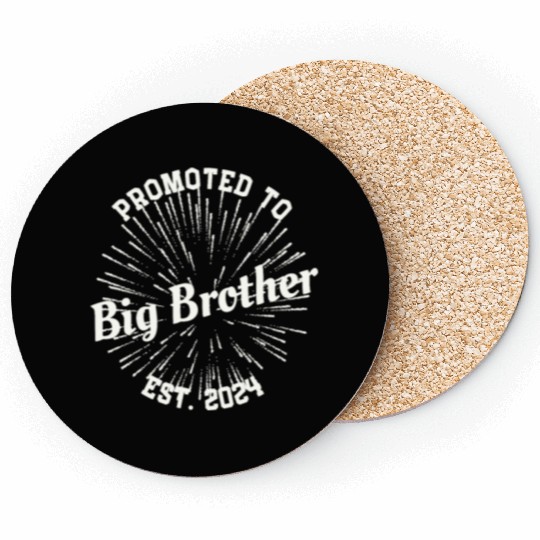 Promoted to Big Brother Baby Announcement New-born Coasters