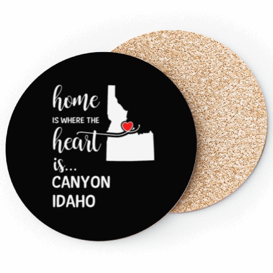 Canyon County Idaho Is Where My Heart Is Cool Gift Coasters