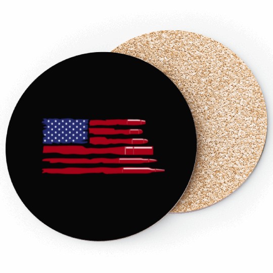 The Gun USA Flag Coasters