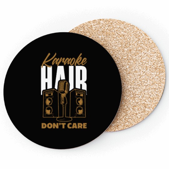 Funny Karaoke Singer Singing Musician Karaoke Gift Coasters