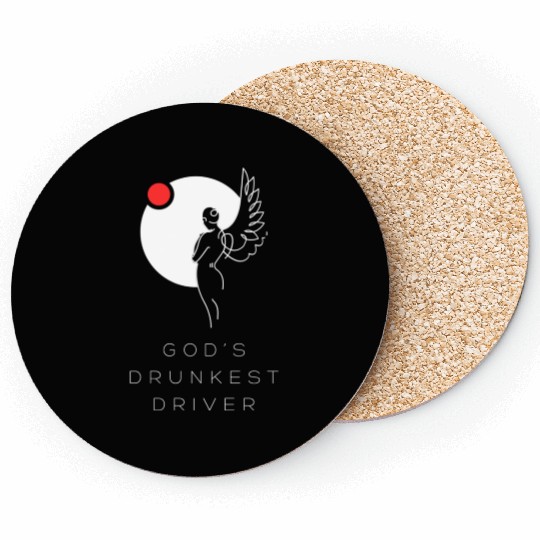 God's Drunkest Driver Coasters