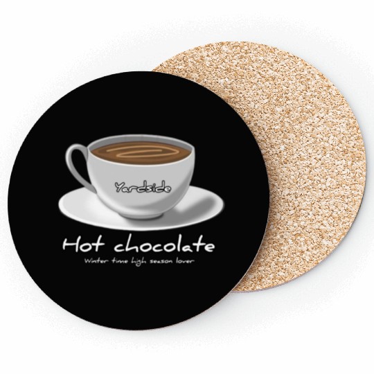 Drink Hot chocolate good winter Yardside font Coasters